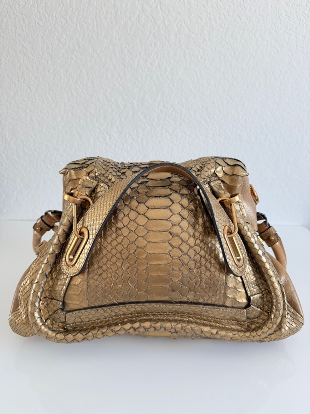 Chloe Gold Python paraty Handbag - Picture 13 of 15